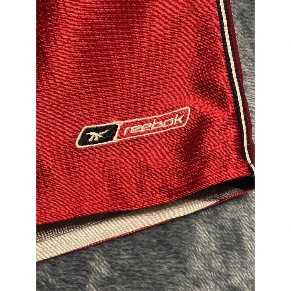 Reebok Reversible Basketball Shorts Men's XL Black Red Mesh Athletic Gym 10